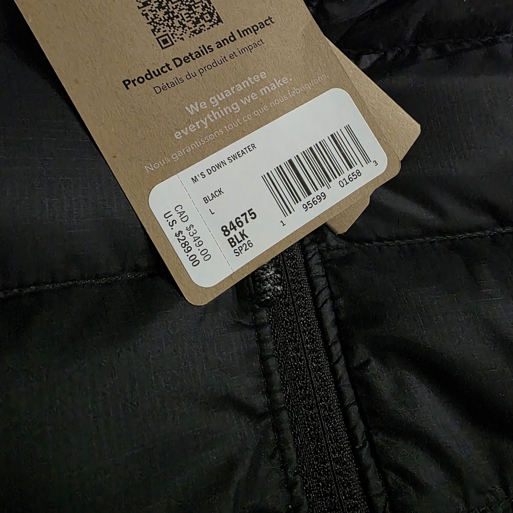Patagonia Men's Down Sweater Jacket - Black